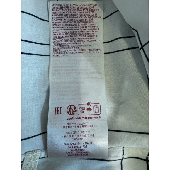 NWT Marni Checked Button Down With Blue Yoke - Picture 13 of 13